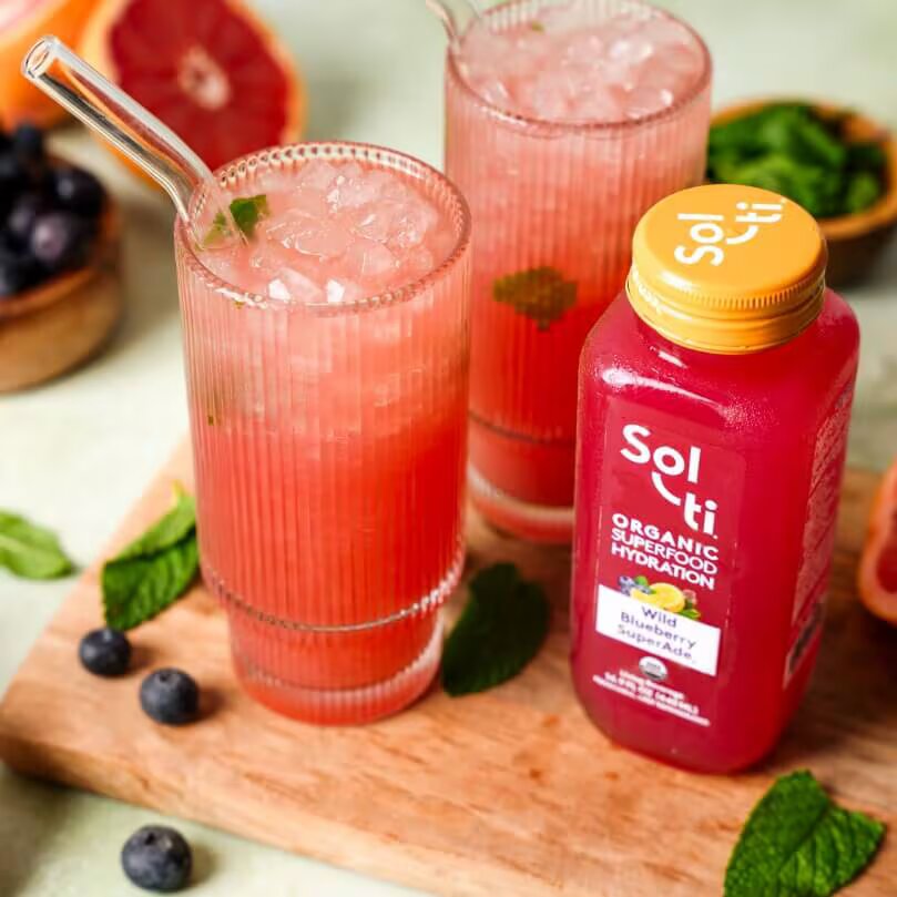 Sol-ti Blueberry Grapefruit Mocktail