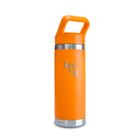 Thumbnail for Orange stainless steel insulated bootle with Silver Sol-ti logo