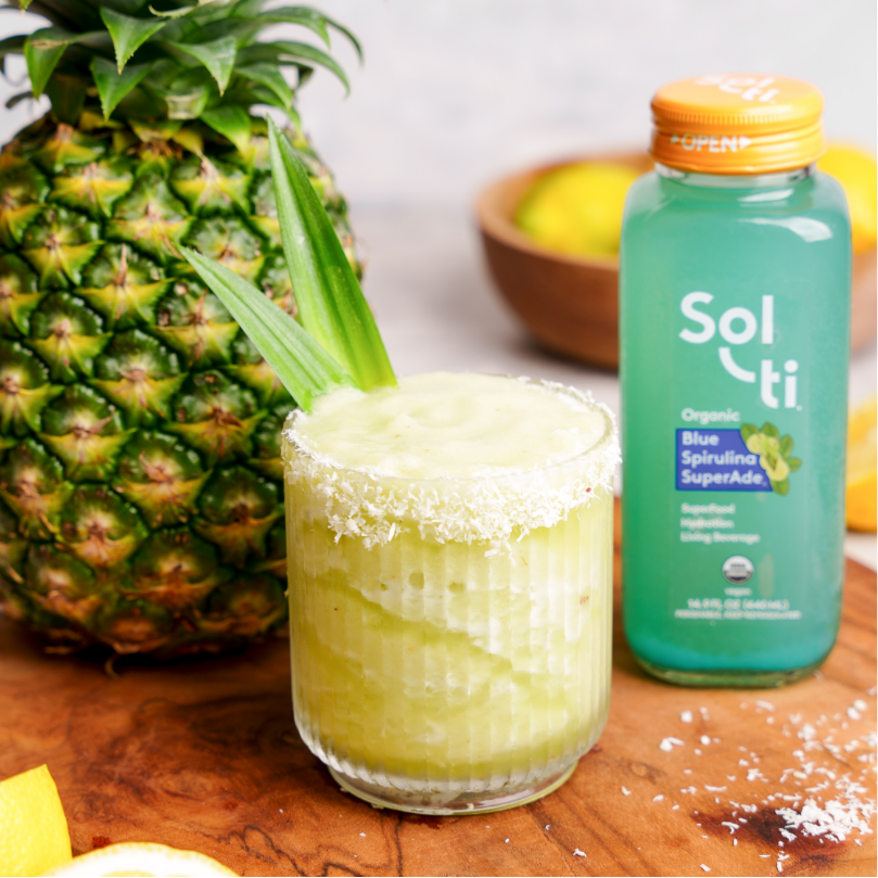 Sol-ti Pineapple Spirulina Smoothie