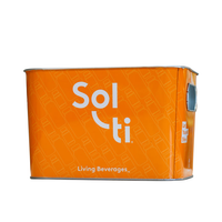 Thumbnail for Orange Aluminum Ice Bucket with white Sol-ti logo