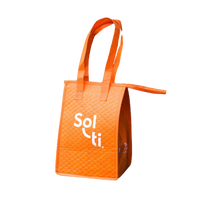 Thumbnail for a orange insulated bag with Sol-ti white logo