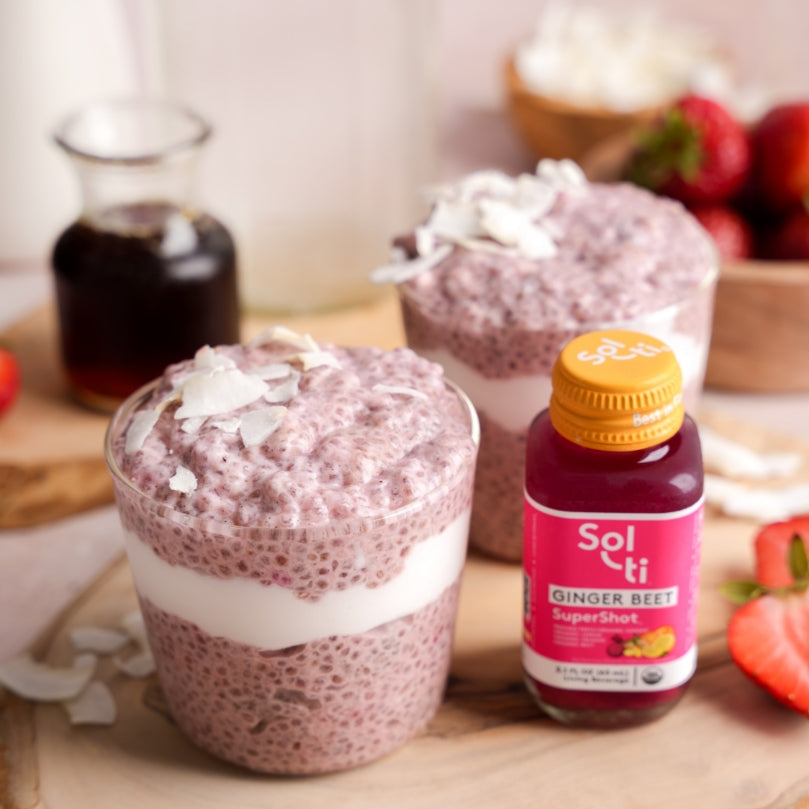 Sol-ti Ginger Beet Chia Puddings