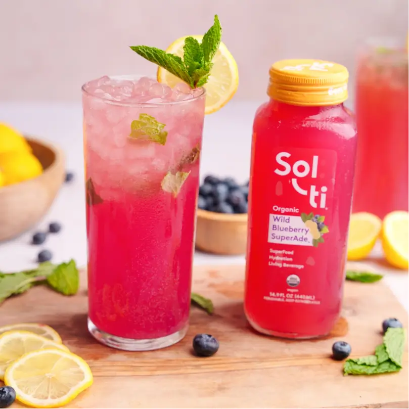 Sol-ti Lemon Blueberry Mojito Mocktail