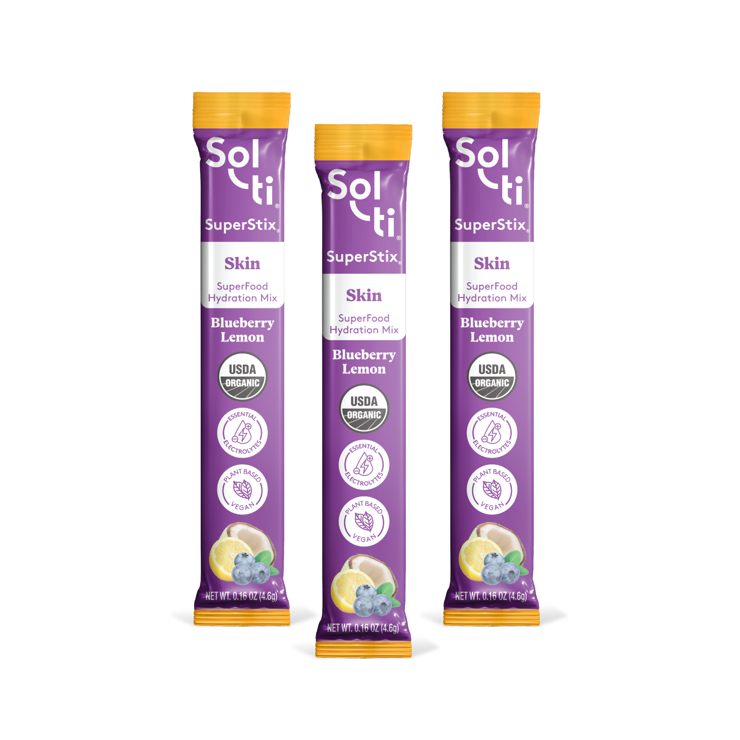 Sol-ti SuperStix Blueberry Lemon individual stix 3 stix