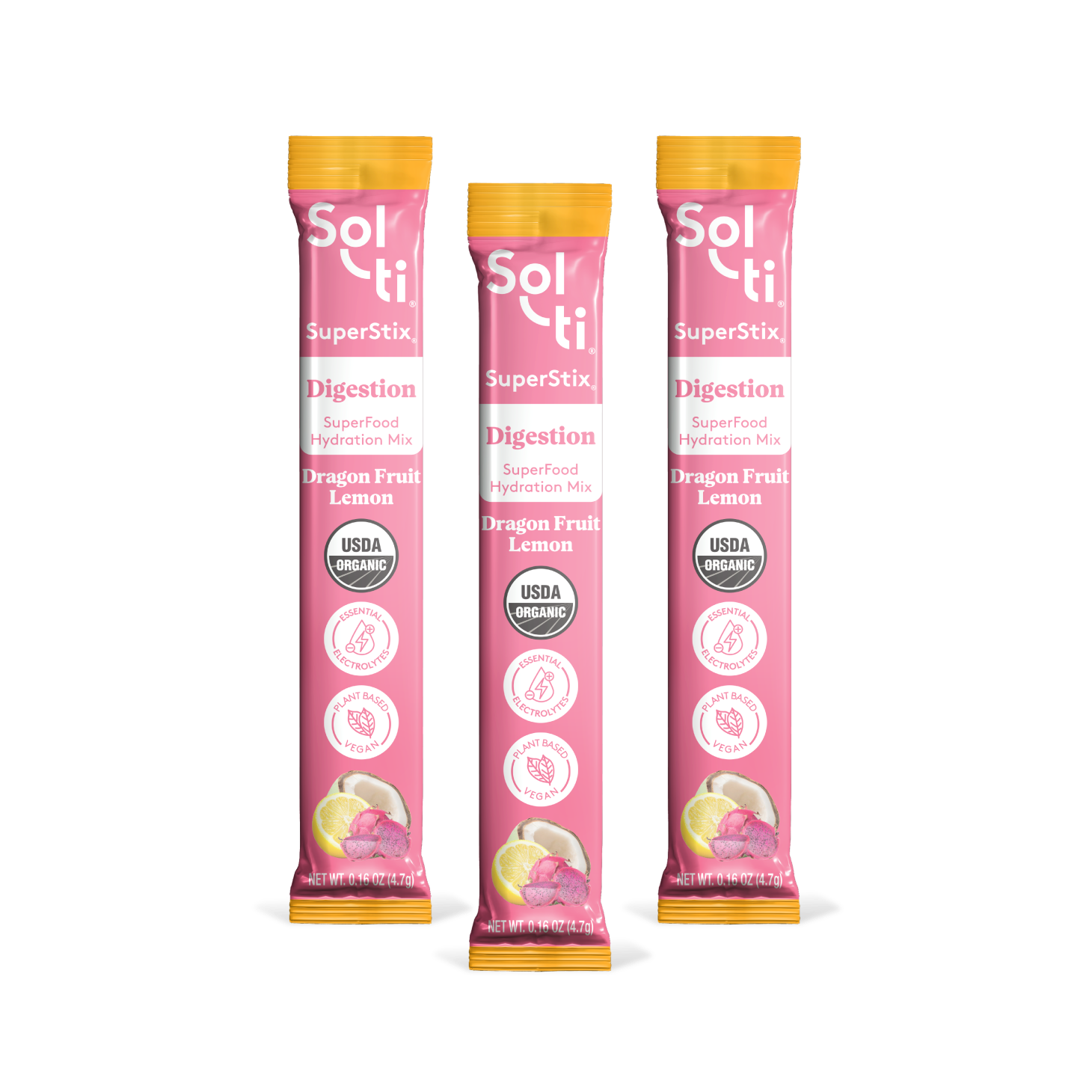 Sol-ti SuperStix Dragon Fruit Lemon individual stix 3 stix