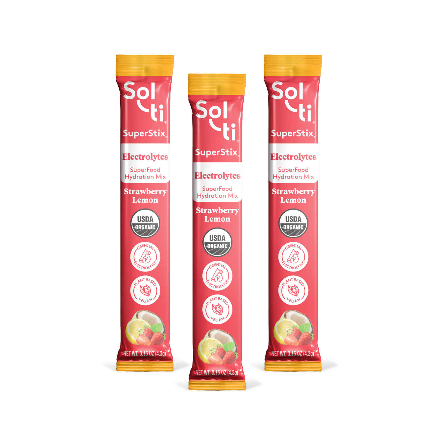 Sol-ti SuperStix Strawberry Lemon individual stix 3 stix