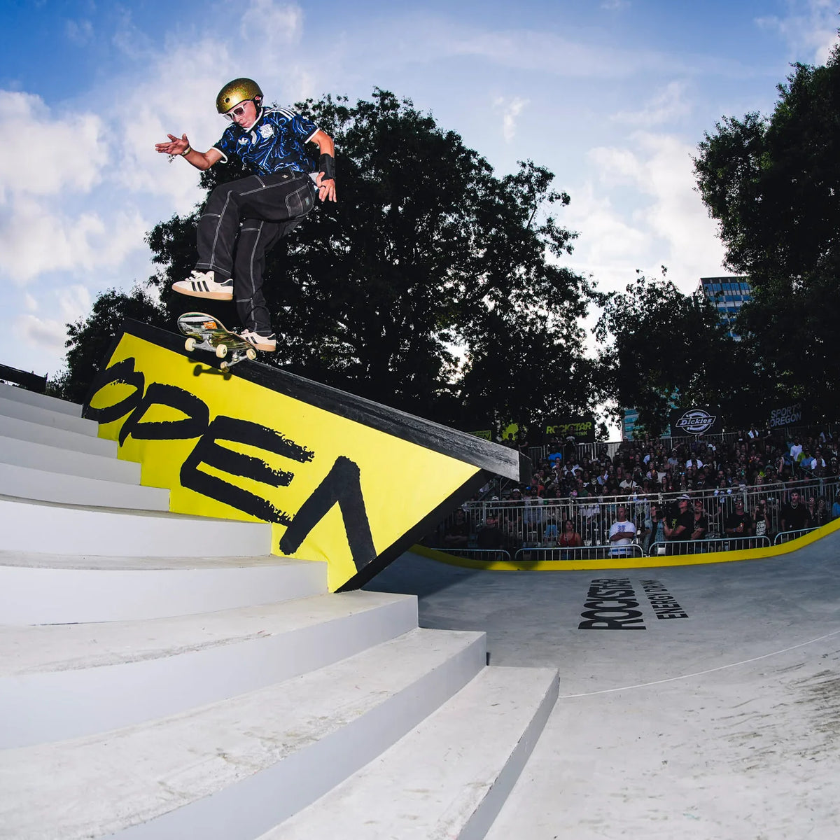 Wyatt Hammond Wins Best Trick at 2026 Rockstar Energy Open with full cab backside tailslide