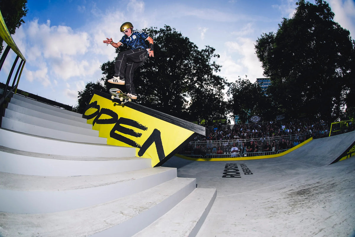 Wyatt Hammond Wins Best Trick at 2026 Rockstar Energy Open with full cab backside tailslide