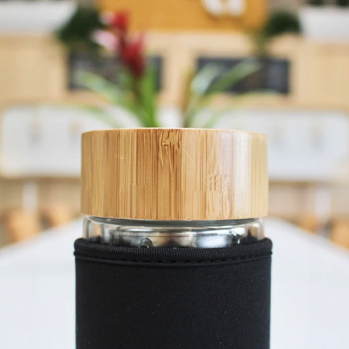 Glass Water Bottle with Infuser