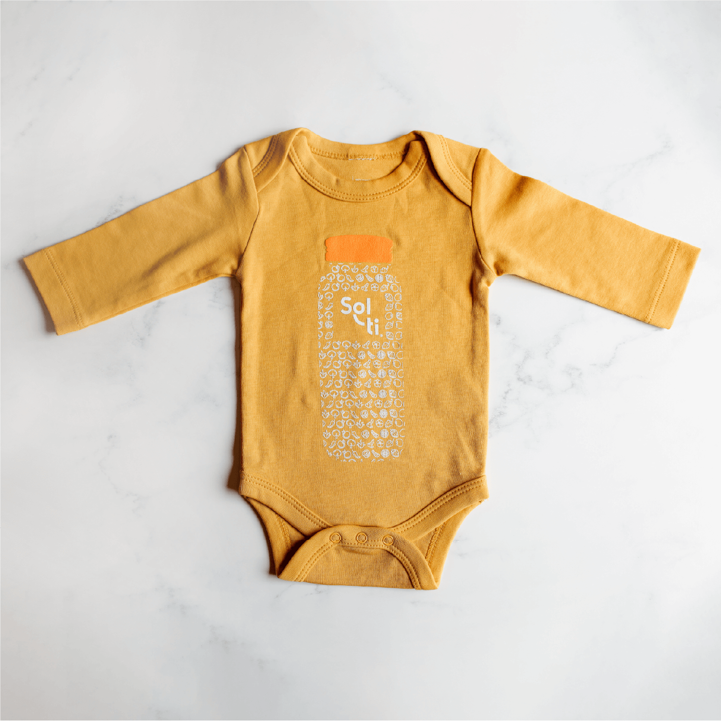 Orange baby best sale onesie