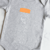Thumbnail for Baby Sol-ti Organic Cotton Signature Bottle Short Sleeve Onesie